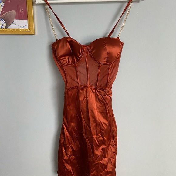 Fashion Nova - Satin Mini Dress - Picture 3 of 5